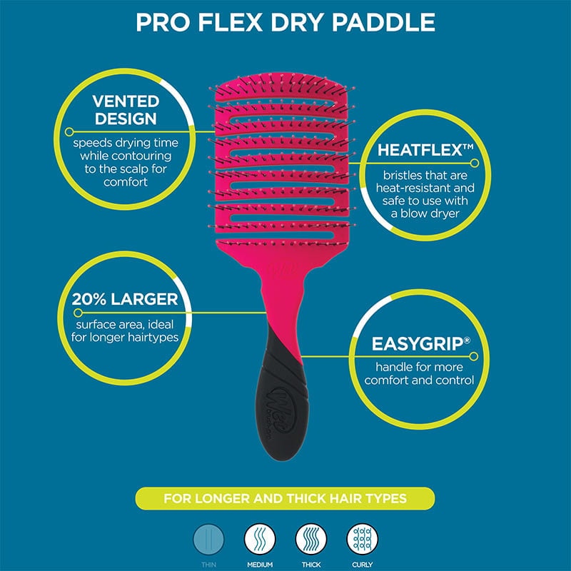 WetBrush Pro Flex Dry Paddle Hydro Tie Dye - Image 4