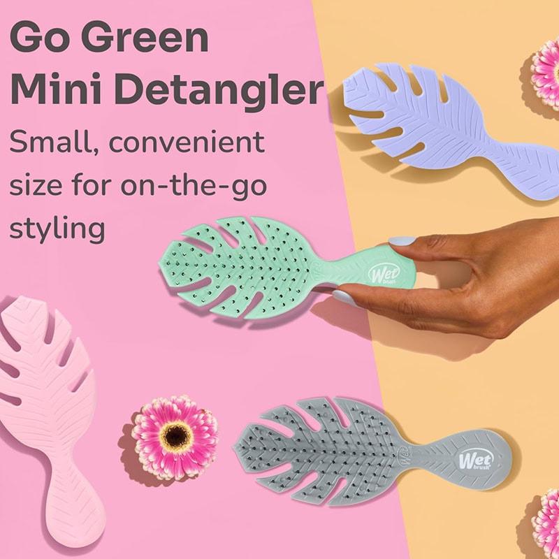 WetBrush Mini Go Green Detangler Assortment, 4 Brushes - Image 11