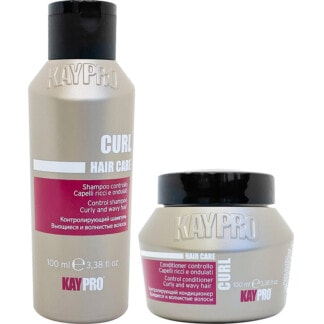 KAYPRO Curl Travel Size Shampoo & Conditioner for Wavy/Curly Hair Kit