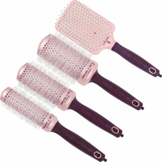 Olivia Garden Ceramic & Ion Thermal Breast Cancer Awareness 2022 Brush Collection