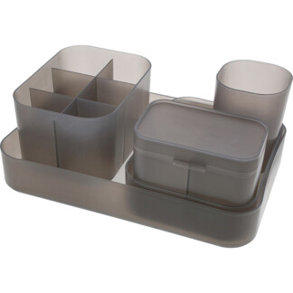 Cosmetics Organiser Storage Box with 5 Piece Sections
