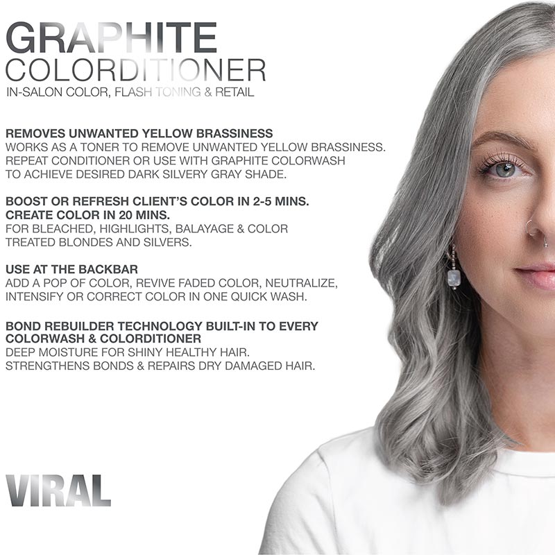 Celeb Luxury Viral Hybrid Toner Colorditioner with BondFix, Graphite, 244ml - Image 2