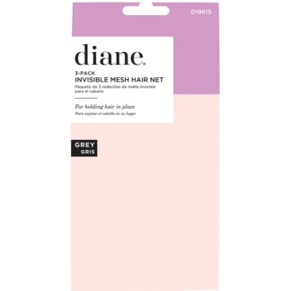 Diane Invisible Mesh Hair Net, Grey, 3/Pack