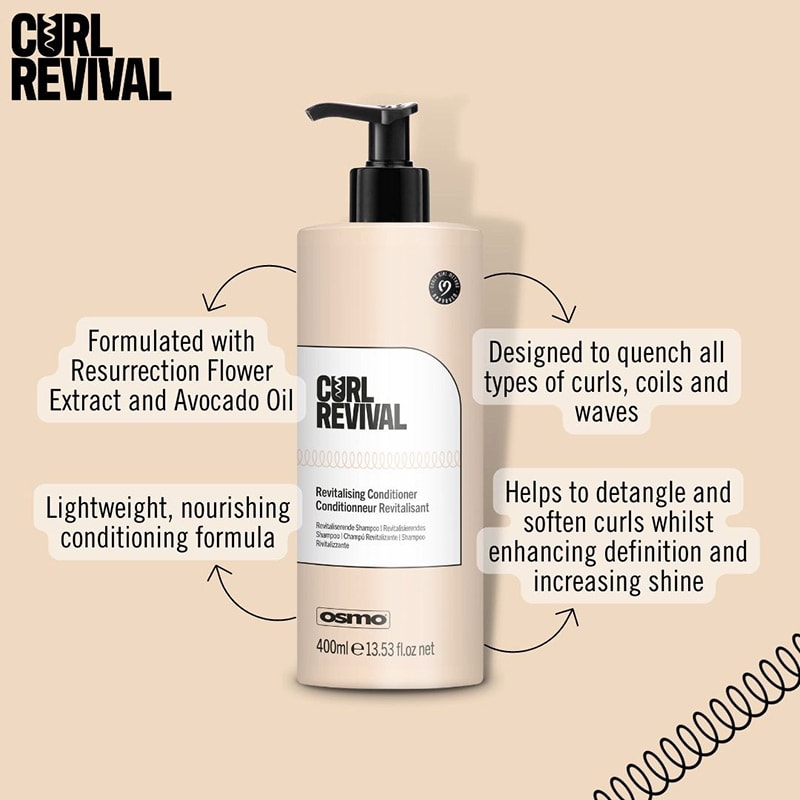 OSMO Curl Revival Revitalising Conditioner, 400ml - Image 2