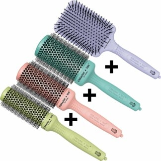 Olivia Garden Ceramic & Ion Thermal Blossom Brush Set: 4 Brushes