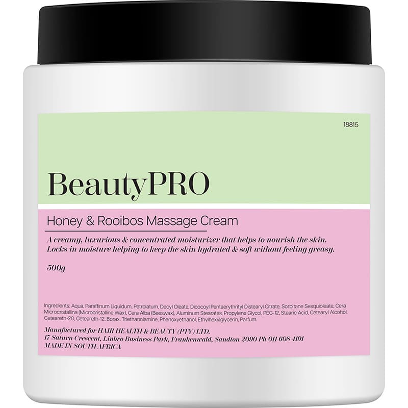 BeautyPRO Honey & Rooibos Massage Cream, 500g