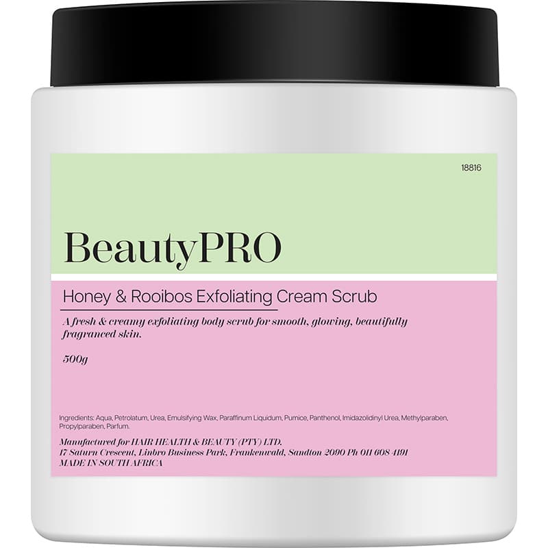 BeautyPRO Honey & Rooibos Exfoliating Cream Scrub, 500g