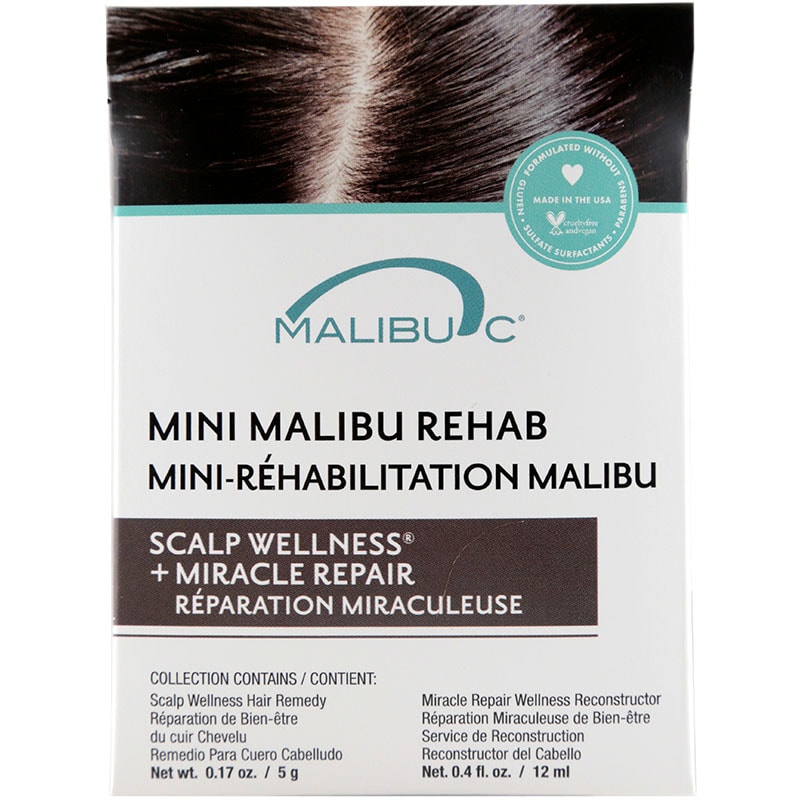 Malibu C Mini Malibu Rehab Scalp Wellness Pack, 2 Sachets - Image 2