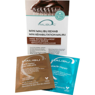 Malibu C Mini Malibu Rehab Hard Water Wellness Pack, 2 Sachets