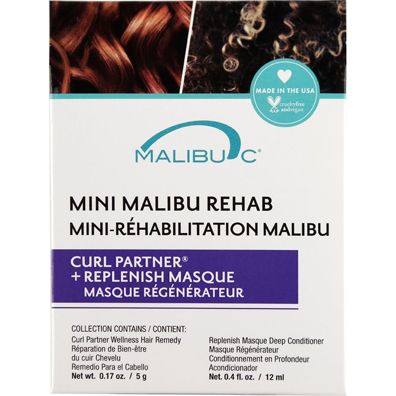 Malibu C Mini Malibu Rehab Curl Partner Pack, 2 Sachets - Image 2