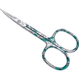 3Claveles Cuticle Scissor Blue Floral, 9cm