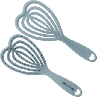 Hairware Rubberized Heart Vent Brush, Sage