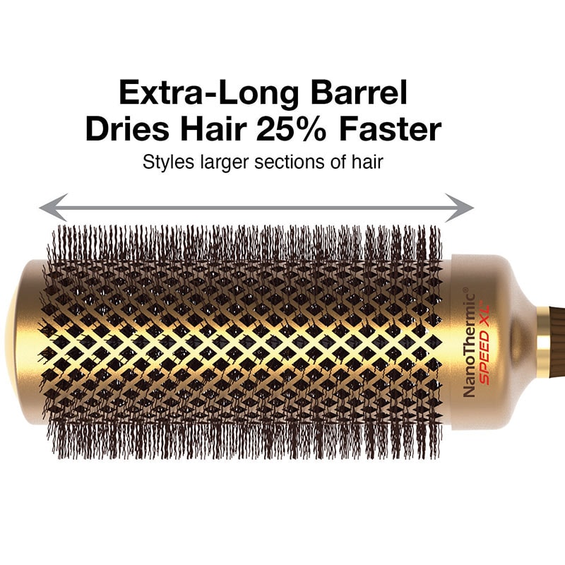 Olivia Garden NanoThermic Ceramic & Ion Speed XL Long Barrel Brush Collection - Image 3