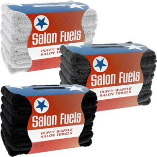 Salon Fuels Puffy Waffle Salon Towels, 50x90cm, 6/Pack