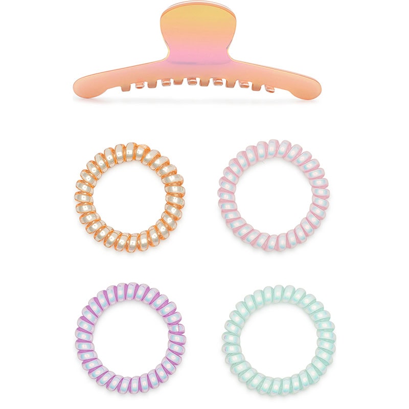 WetBrush Pro Detangler Iridescent Rays Style Set, Brush, Claw & Coils - Image 4