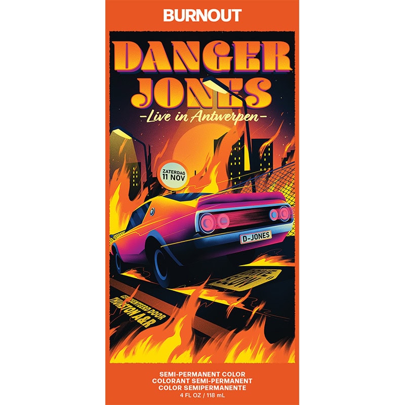 Danger Jones Semi-Permanent Color - Burnout Orange, 118ml - Image 3