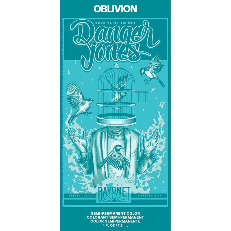 Danger Jones Semi-Permanent Color - Oblivion Teal, 118ml - Image 3
