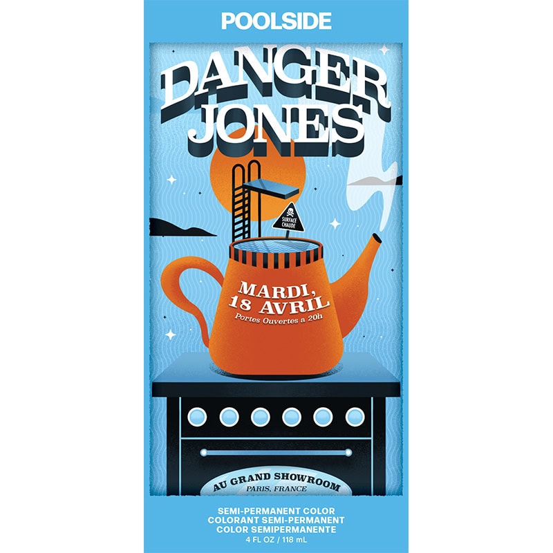 Danger Jones Semi-Permanent Color - Poolside Light Blue, 118ml - Image 3