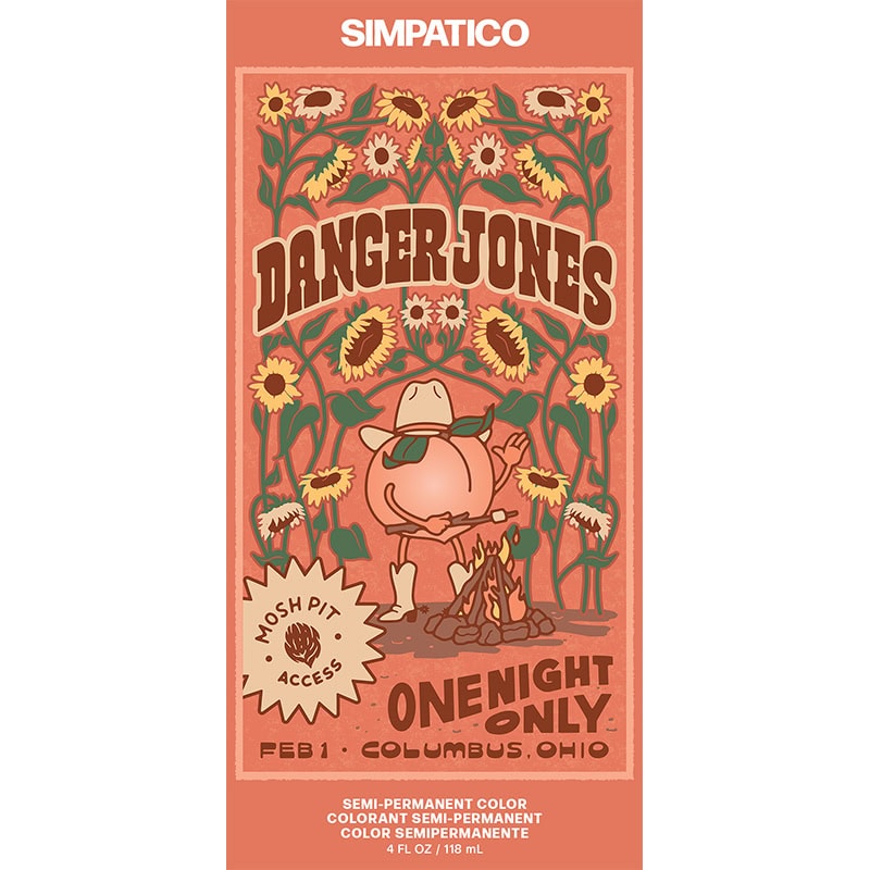 Danger Jones Semi-Permanent Color - Simpatico Light Peach, 118ml - Image 3