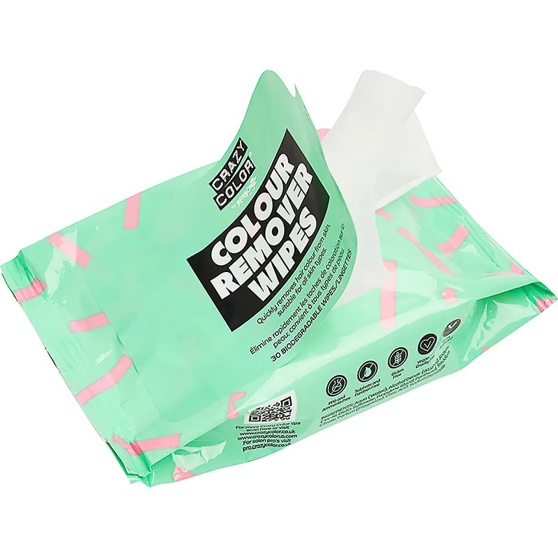 Crazy Color Colour Remover Wipes, 30/Pack
