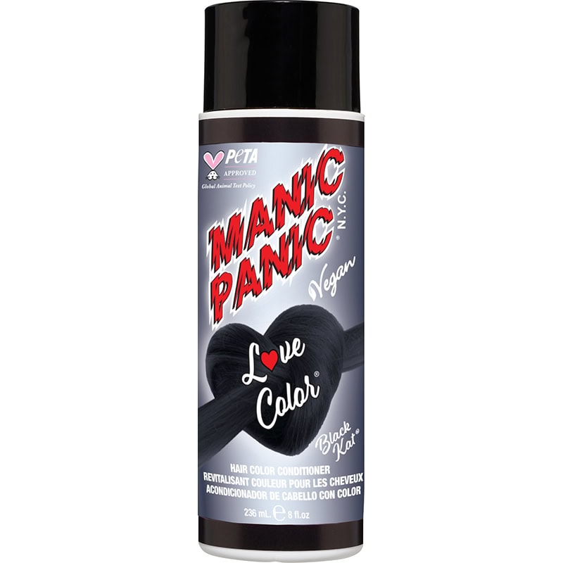 Manic Panic Love Color Hair Color Conditioner, Black Kat, 236ml