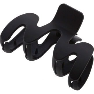 Hair Claw Clip Wavy Black, 9cm