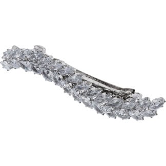 Bridal Hair Barrette with Strass, 6cm