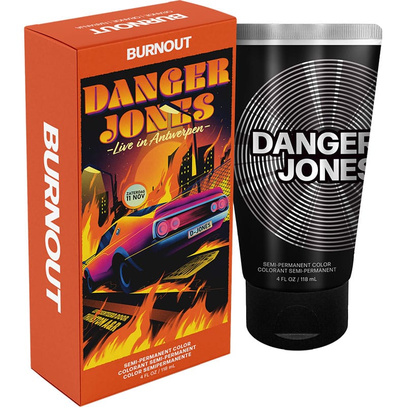 Danger Jones Semi-Permanent Color - Burnout Orange, 118ml