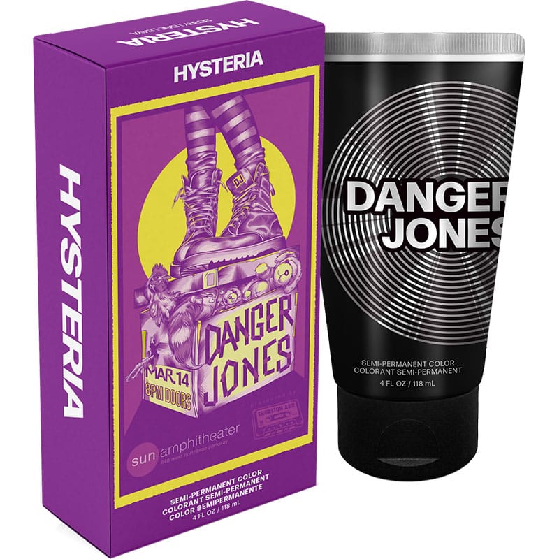 Danger Jones Semi-Permanent Color - Hysteria Berry, 118ml