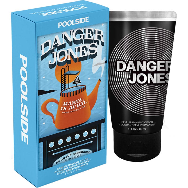 Danger Jones Semi-Permanent Color - Poolside Light Blue, 118ml