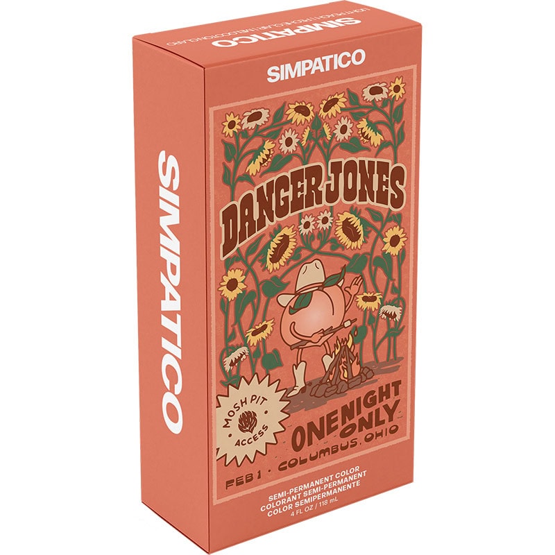 Danger Jones Semi-Permanent Color - Simpatico Light Peach, 118ml - Image 2