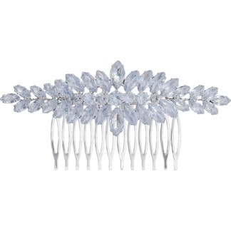 Bridal Hair Comb with Large Centre Zircon