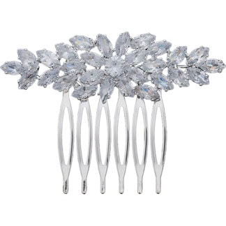 Bridal Hair Comb with Small Zircon Drops
