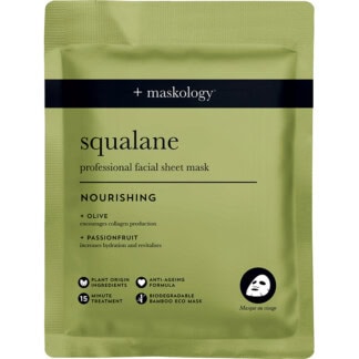 Maskology Professional Facial Sheet Mask – Nourishing Squalane, 1/Pack
