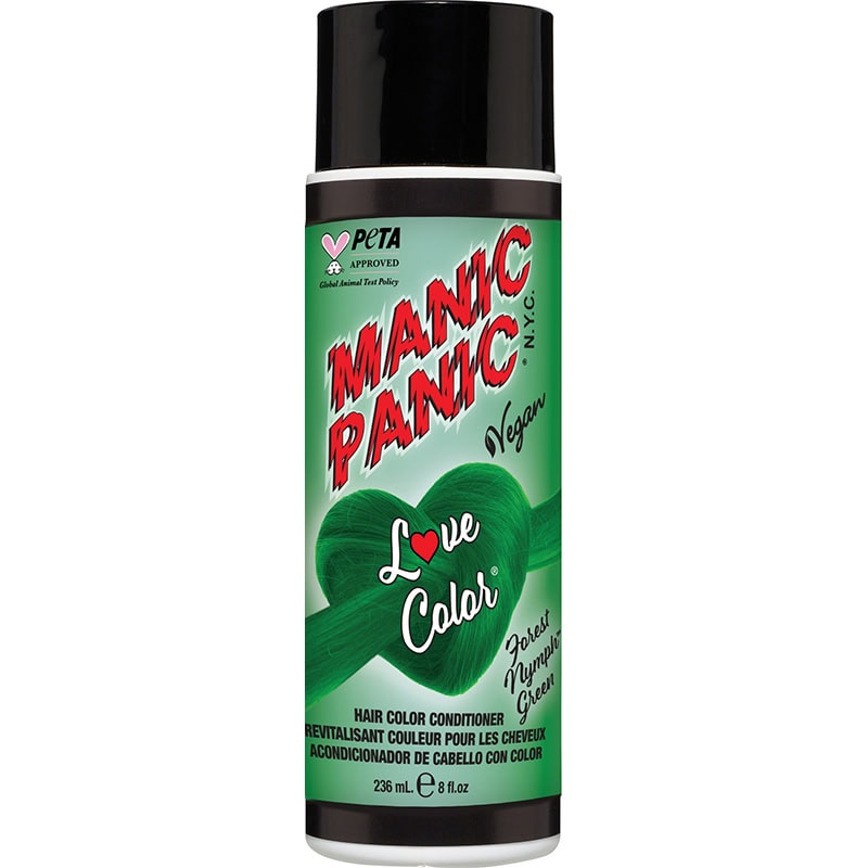 Manic Panic Love Color Hair Color Conditioner, Forest Nymph Green, 236ml