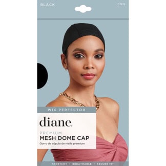 Diane Premium Mesh Dome Cap, Black