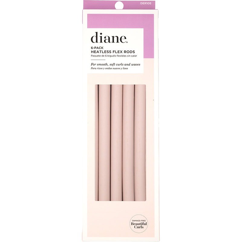 Diane Heatless Flex Rods, 12 x 250mm, 6/Pack