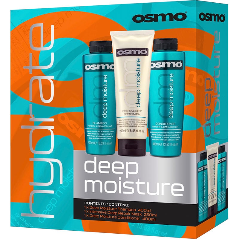 OSMO Deep Moisture Gift Pack, 3 Pieces