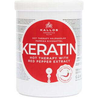 Kallos Keratin Hot Therapy Mask with Red Pepper Extract, 1 Litre