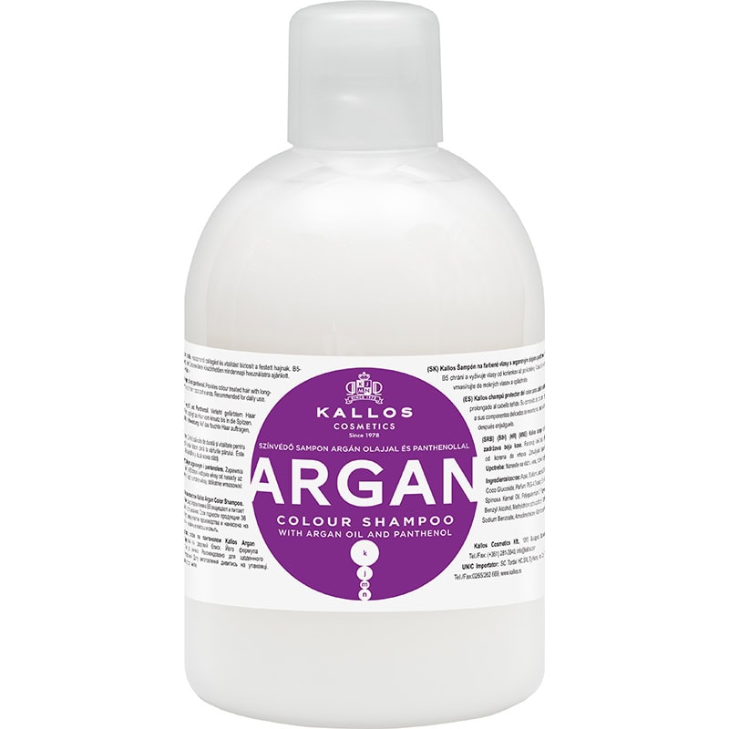 Kallos Argan Colour Shampoo with Argan Oil & Panthenol, 1 Litre
