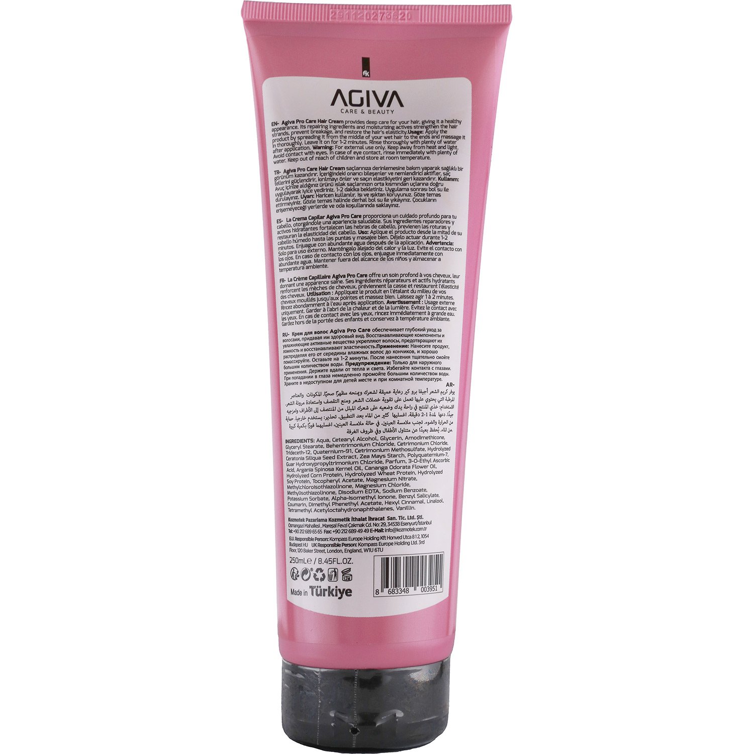 Agiva Ylang Ylang Liposomed C Pro Care Hair Cream for Extremely Damaged & Lifeless Hair, 250ml - Image 2
