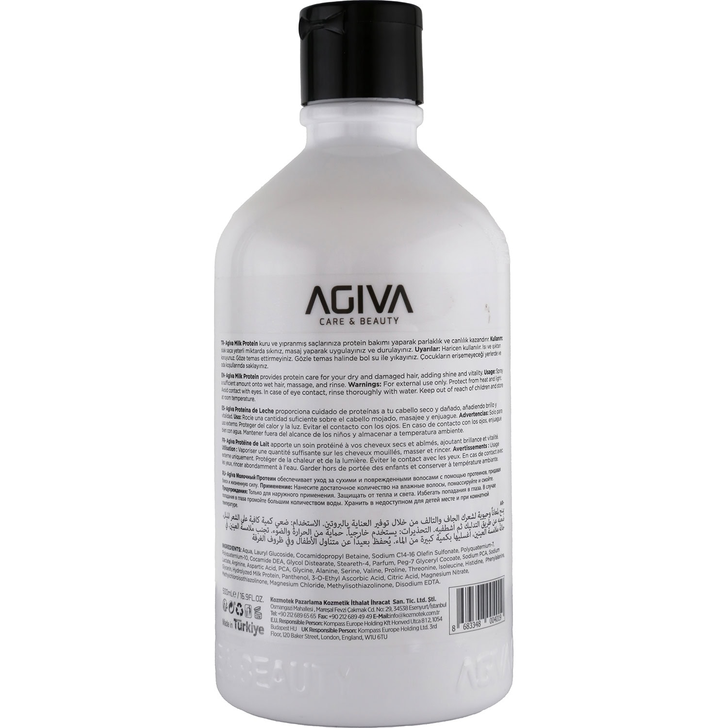 Agiva Milk Protein Pro Care Shampoo for Dry & Damaged Hair - Image 2